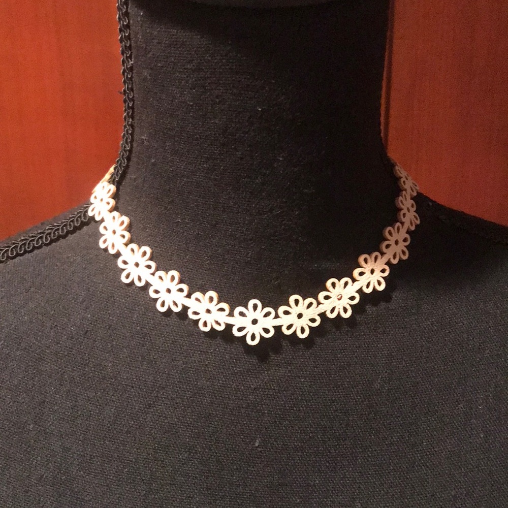 Boho Chic Leather Choker Necklace